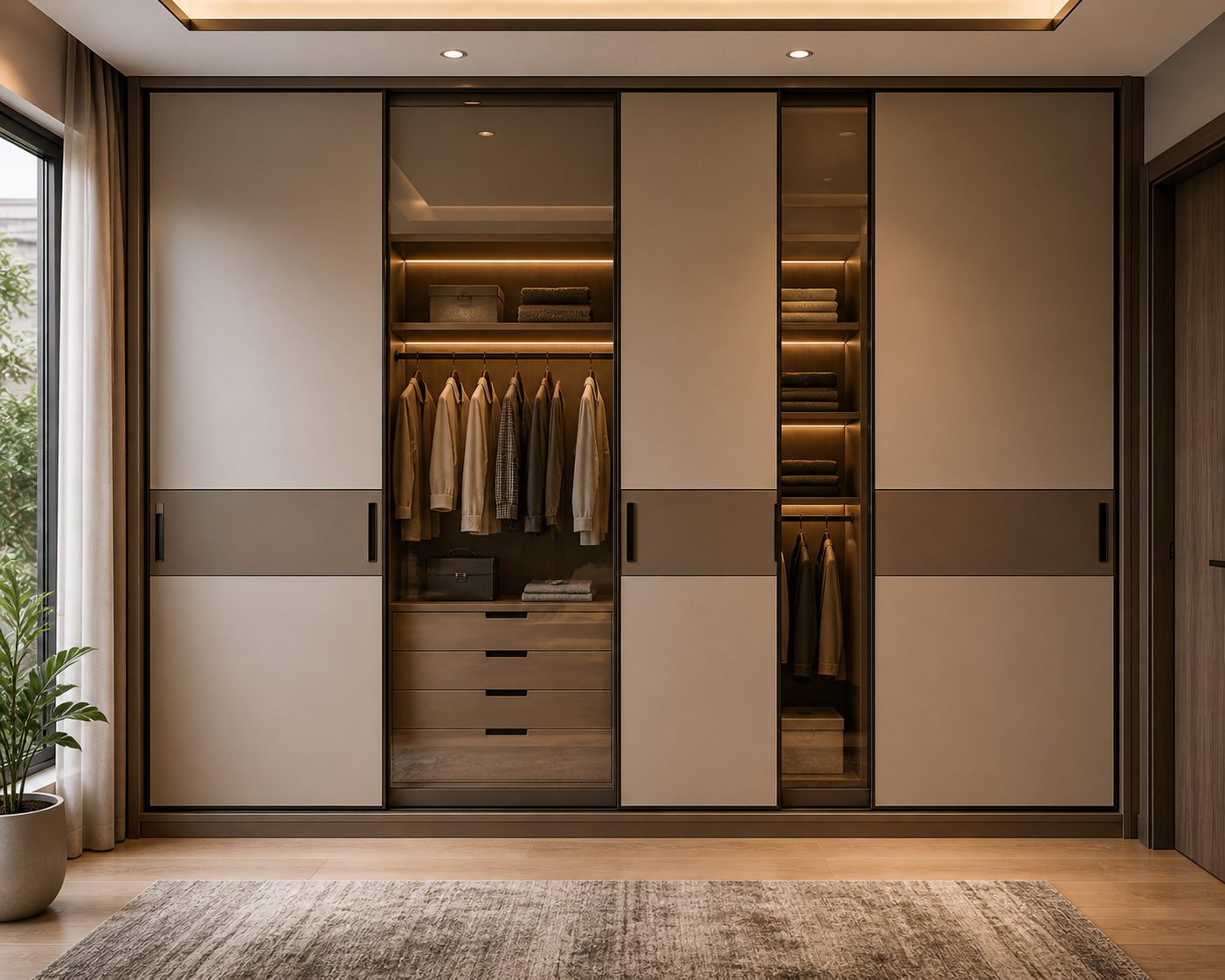 4-Door Sliding Wardrobe